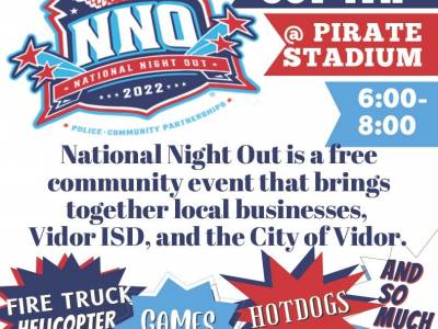 Mark Your Calendars- National Night Out Tuesday October 4, 2022 6pm-8pm